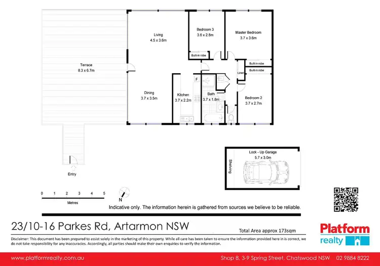 Floorplan of Homely apartment listing, 23/10-16 Parkes Road, Artarmon NSW 2064