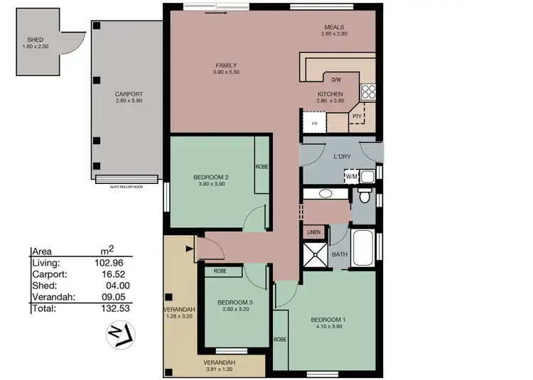 Floorplan of Homely house listing, 4 Adam Court, Nairne SA 5252