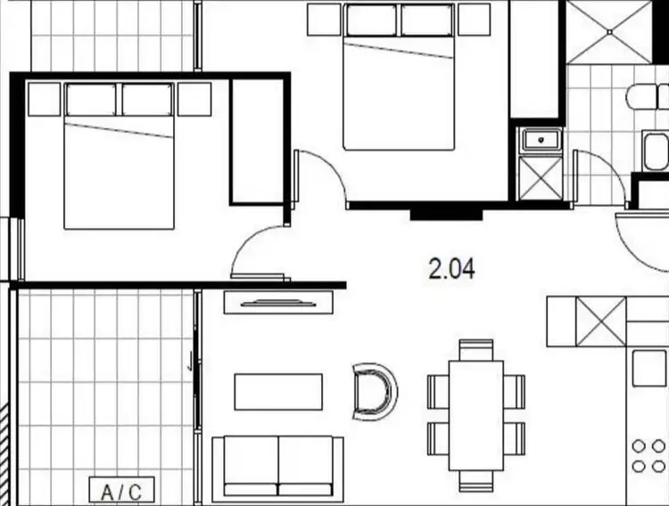 Floorplan of Homely apartment listing, 204/712-714 Station Street, Box Hill VIC 3128