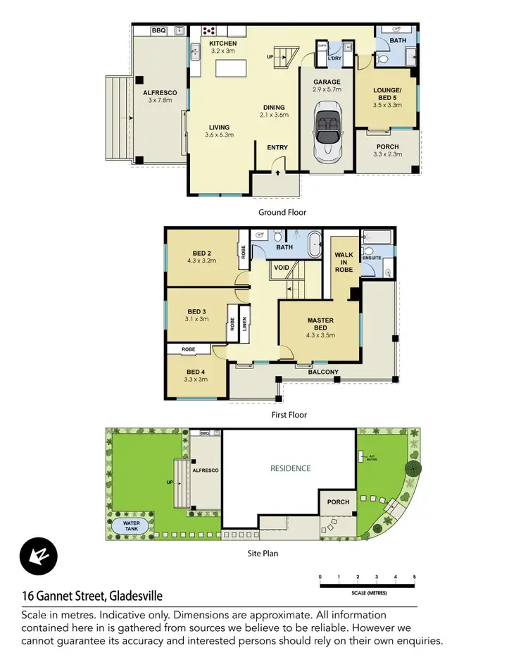 Floorplan of Homely semi-detached listing, 16 Gannet Street, Gladesville NSW 2111