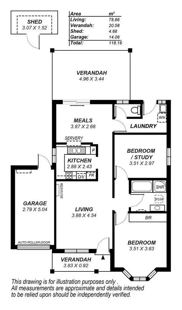 Floorplan of Homely unit listing, 2/31 Mariners Crescent, West Lakes SA 5021