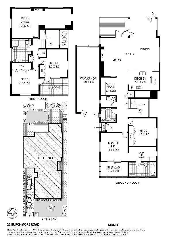 Floorplan of Homely house listing, 22 Burchmore Road, Manly Vale NSW 2093