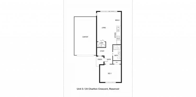 Floorplan of Homely unit listing, 3/24 Charlton Crescent, Reservoir VIC 3073