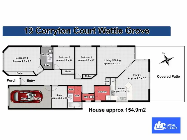 Floorplan of Homely house listing, 13 Corryton Court, Wattle Grove NSW 2173