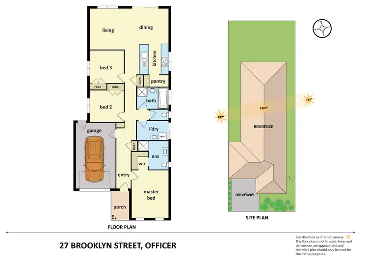 Floorplan of Homely house listing, 27 Brooklyn Street, Officer VIC 3809