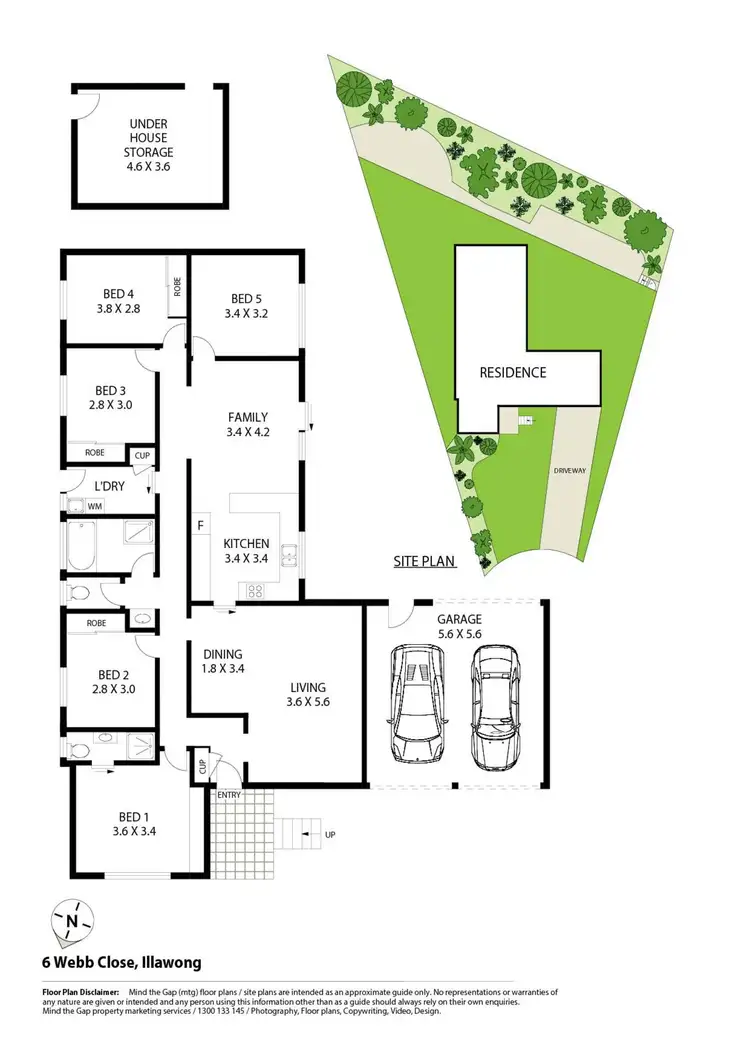 Floorplan of Homely house listing, 6 Webb Close, Illawong NSW 2234