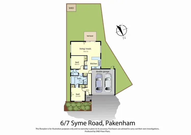 Floorplan of Homely unit listing, 6/7 Syme Road, Pakenham VIC 3810