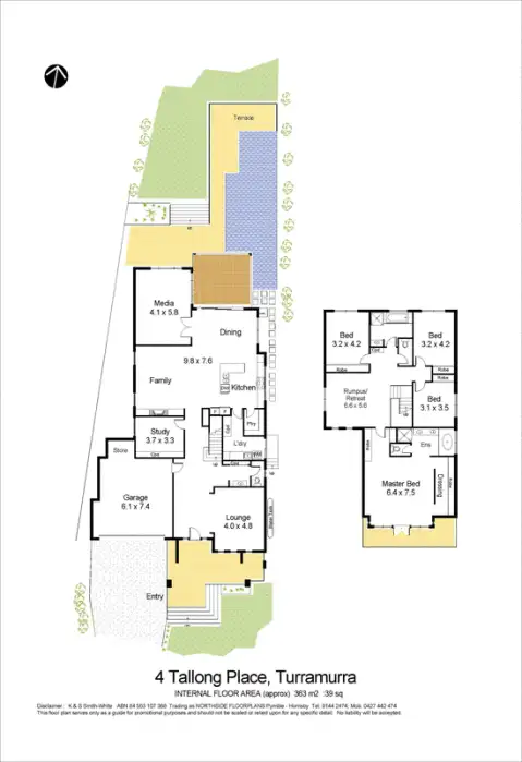 Floorplan of Homely house listing, 4 Tallong Place, Turramurra NSW 2074