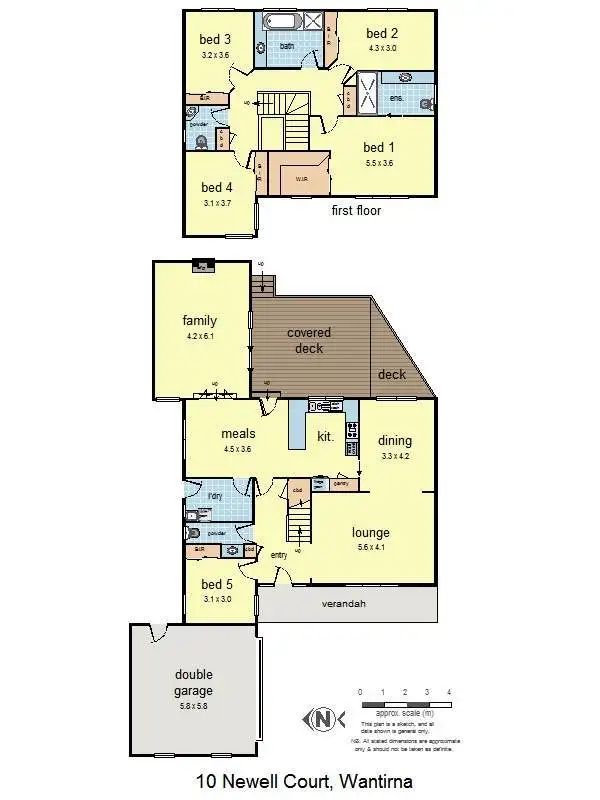 Floorplan of Homely house listing, 10 Newell Court, Wantirna VIC 3152