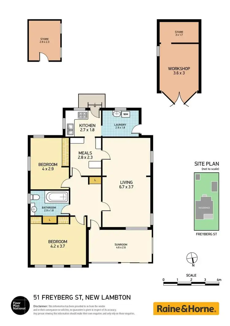 Floorplan of Homely house listing, 51 Freyberg Street, New Lambton NSW 2305