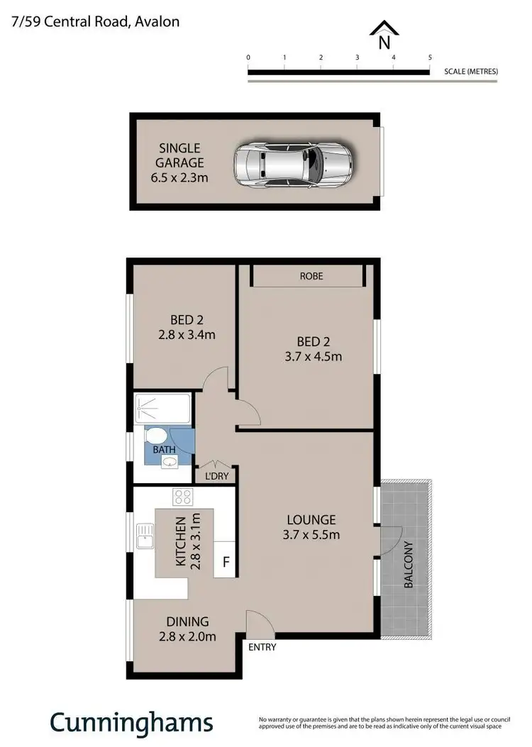 Floorplan of Homely apartment listing, 7/59 Central Road, Avalon NSW 2107
