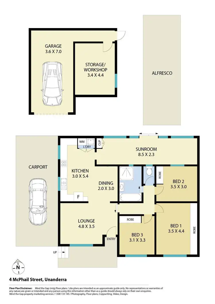 Floorplan of Homely house listing, 4 McPhail Street, Unanderra NSW 2526