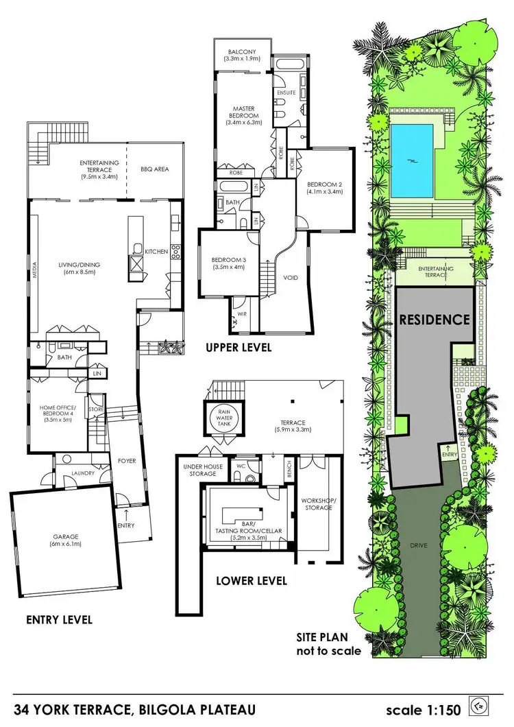 Floorplan of Homely house listing, 34 York Terrace, Bilgola Plateau NSW 2107