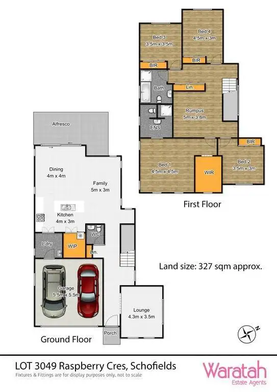 Floorplan of Homely house listing, Lot 3049 Raspberry Crescent, Schofields NSW 2762