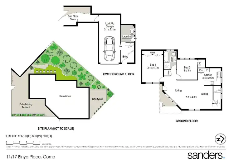 Floorplan of Homely villa listing, 11/17 Binya Place, Como NSW 2226