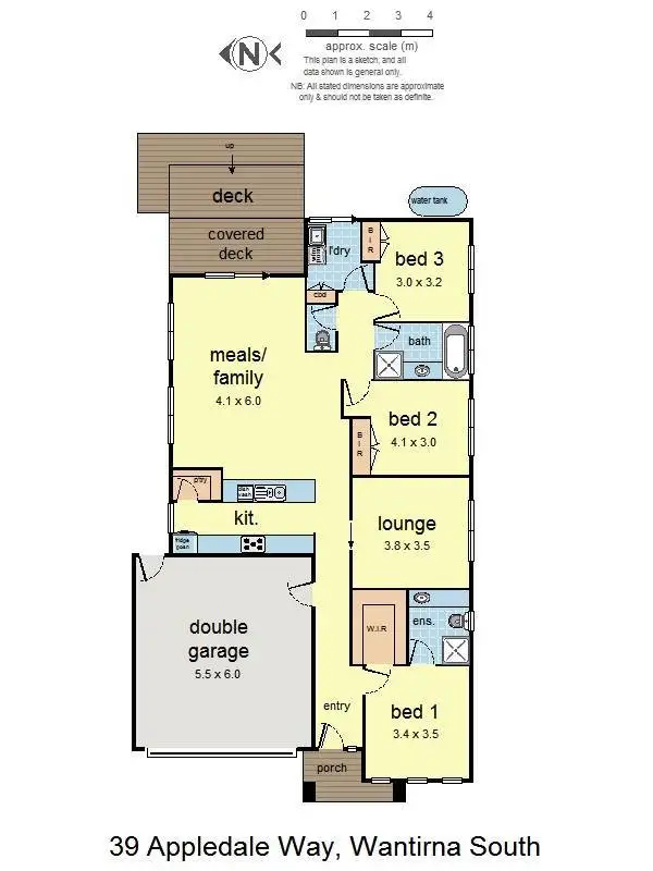 Floorplan of Homely house listing, 39 Appledale Way, Wantirna South VIC 3152