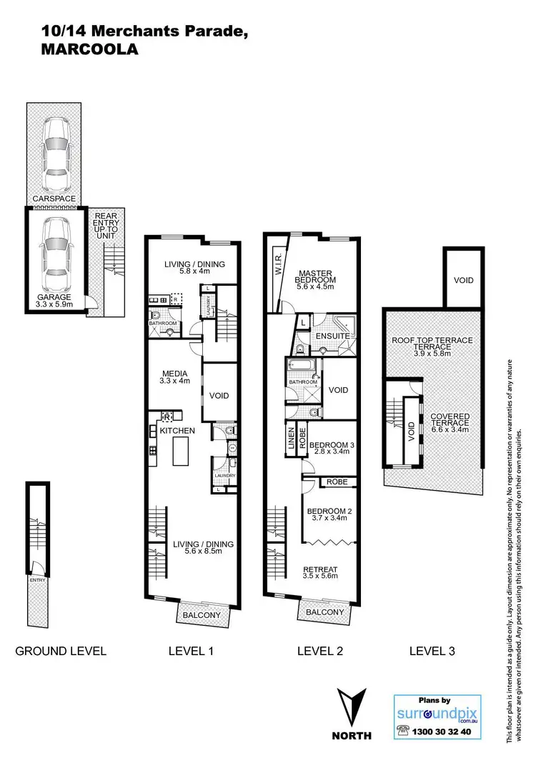 Floorplan of Homely apartment listing, 10/14 Merchants Parade, Marcoola QLD 4564