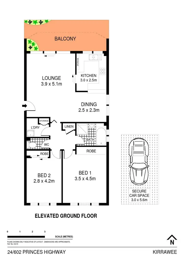 Floorplan of Homely apartment listing, 24/602 Princes Highway, Kirrawee NSW 2232