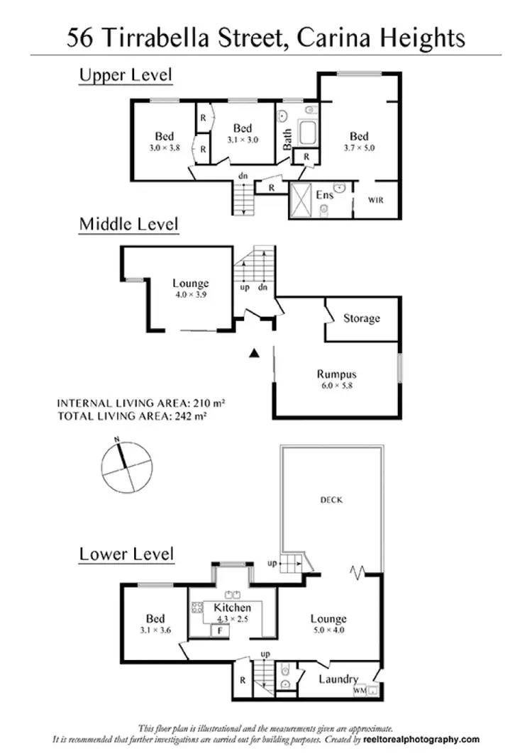 Floorplan of Homely house listing, 56 Tirrabella Street, Carina Heights QLD 4152