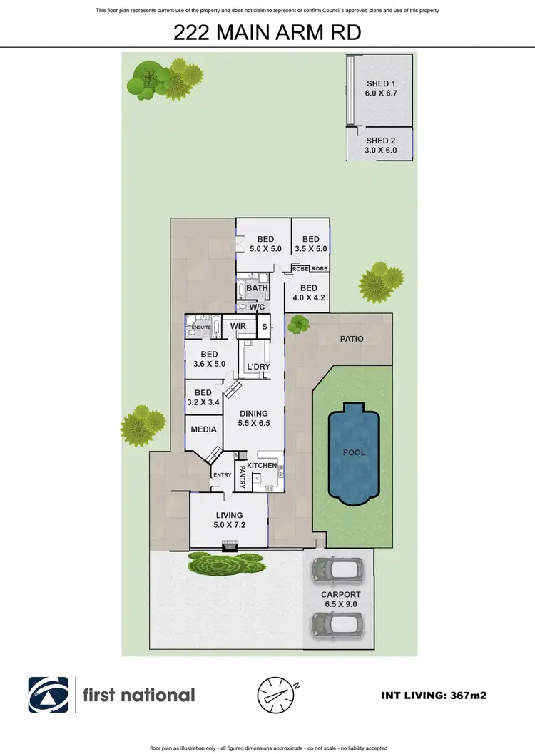 Floorplan of Homely house listing, 222 Main Arm Road, Mullumbimby NSW 2482