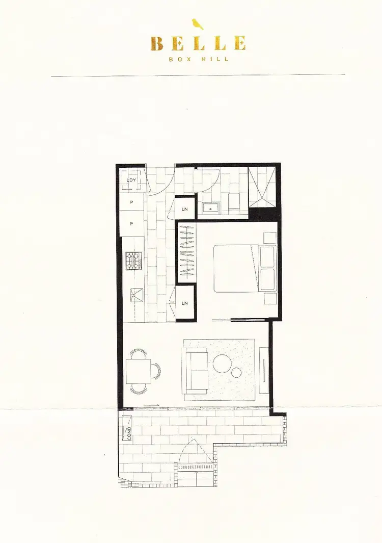 Floorplan of Homely apartment listing, G01/710 Station Street, Box Hill VIC 3128