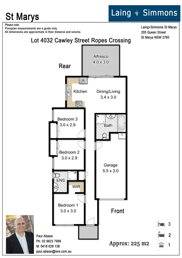 Floorplan of Homely house listing, Lot 4032 Cawley Street, Ropes Crossing NSW 2760