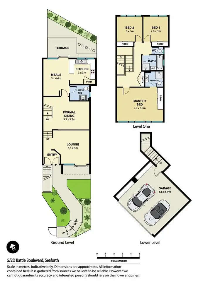 Floorplan of Homely townhouse listing, 5/2D Battle Boulevard, Seaforth NSW 2092