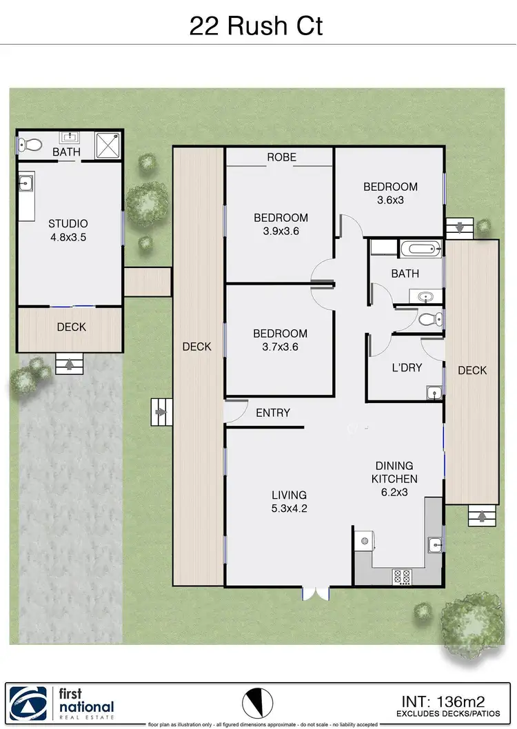 Floorplan of Homely house listing, 22 Rush Court, Mullumbimby NSW 2482