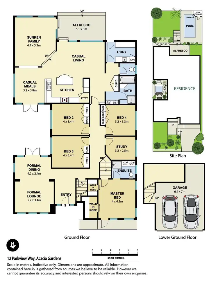 Floorplan of Homely house listing, 12 Parkview Way, Acacia Gardens NSW 2763
