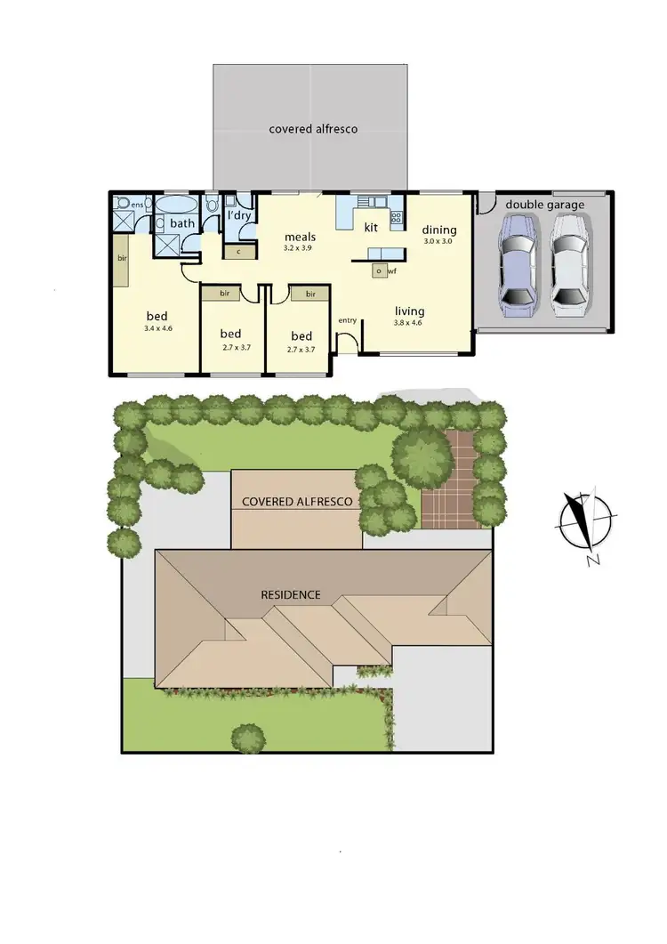 Floorplan of Homely house listing, 10 Capri Court, Pakenham VIC 3810