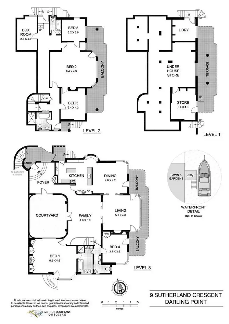 Floorplan of Homely house listing, 9 Sutherland Crescent, Darling Point NSW 2027