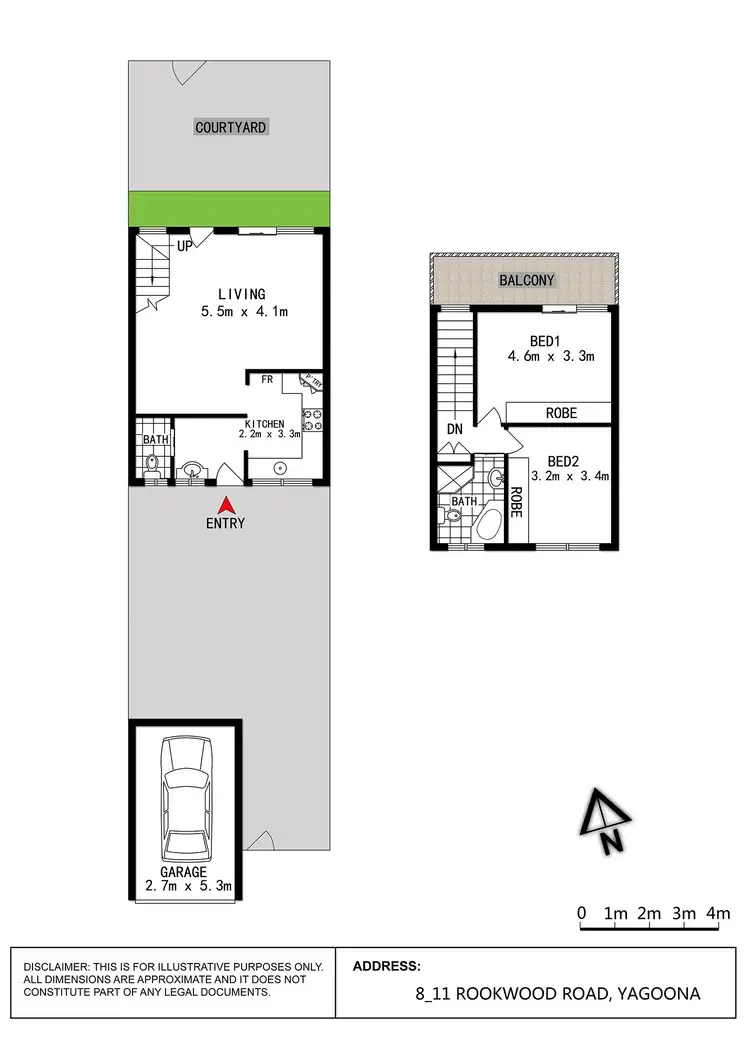 Floorplan of Homely townhouse listing, 8/11 Rookwood Road, Yagoona NSW 2199