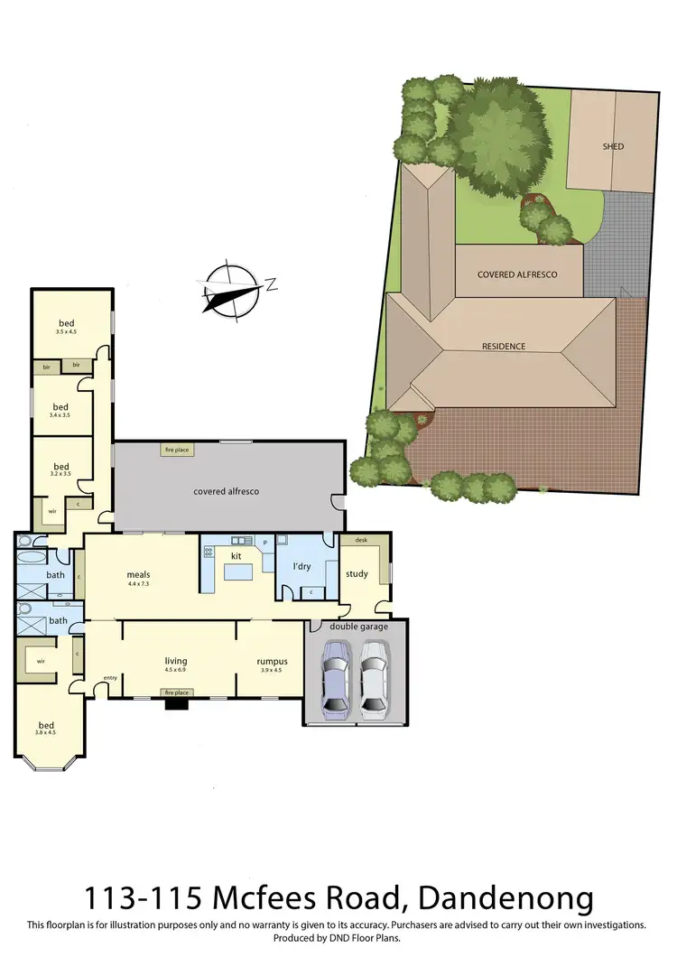 Floorplan of Homely house listing, 113-115 Mcfees Road, Dandenong North VIC 3175
