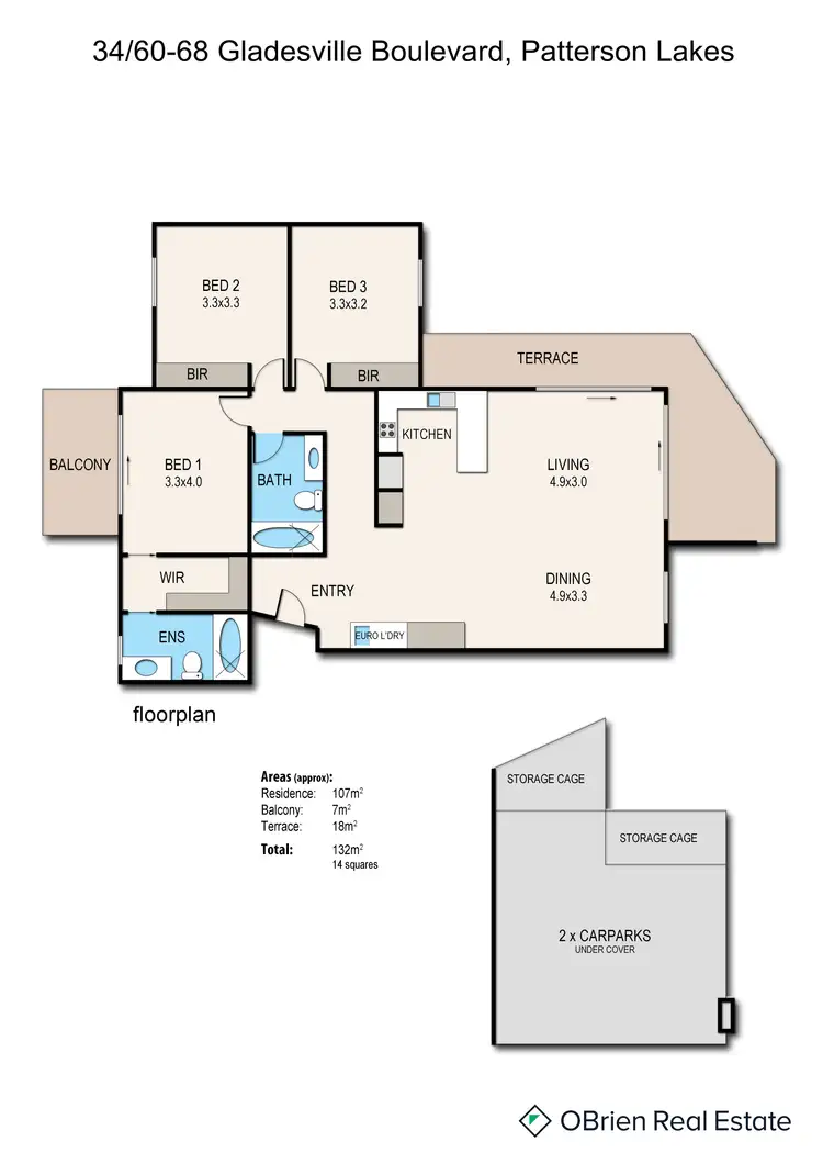 Floorplan of Homely apartment listing, 34/60-68 Gladesville Boulevard, Patterson Lakes VIC 3197