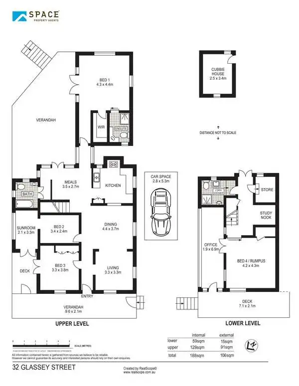 Floorplan of Homely house listing, 32 Glassey Street, Red Hill QLD 4059