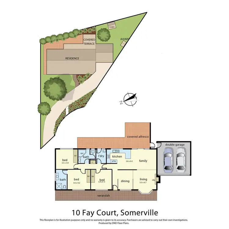 Floorplan of Homely house listing, 10 Fay Court, Somerville VIC 3912