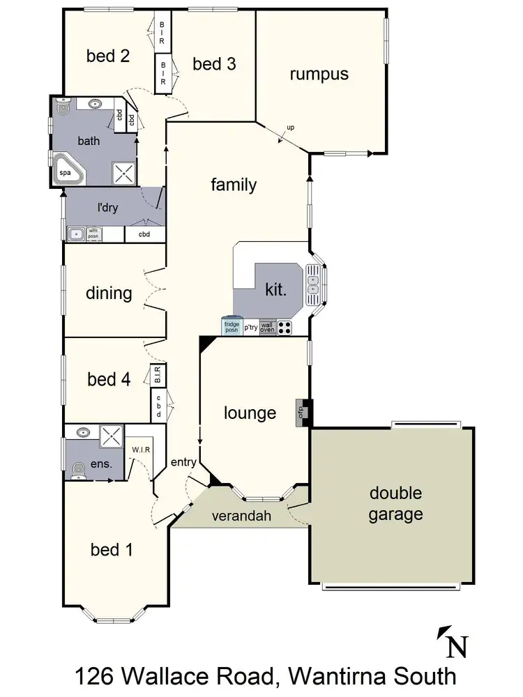 Floorplan of Homely house listing, 126 Wallace Road, Wantirna South VIC 3152