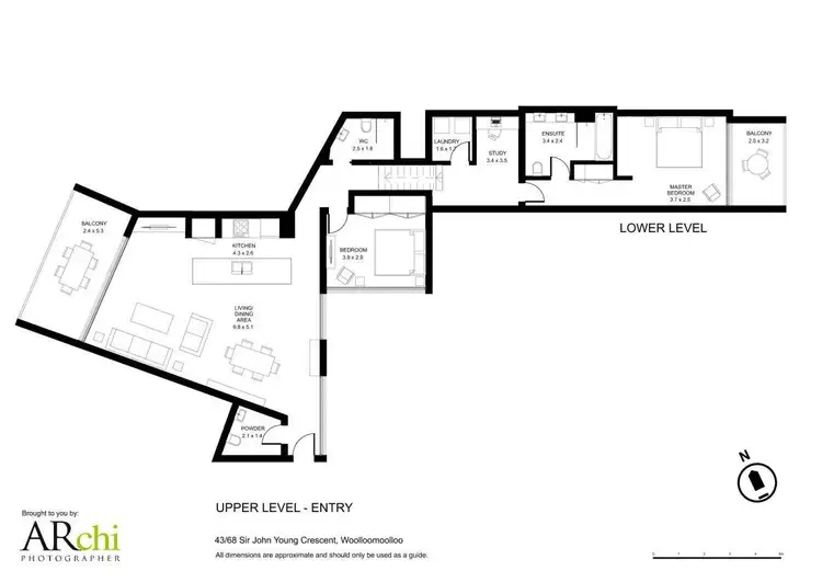 Floorplan of Homely apartment listing, 68 Sir John Young Crescent, Sydney NSW 2000