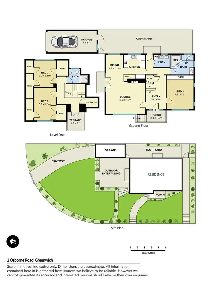 Floorplan of Homely house listing, 2 Osborne Road, Greenwich NSW 2065