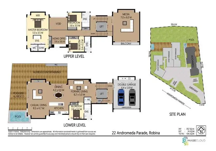 Floorplan of Homely house listing, 1/22 Andromeda Parade, Robina QLD 4226