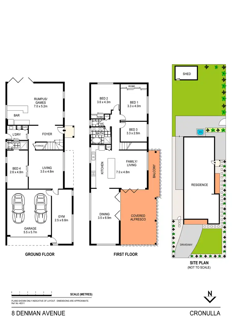 Floorplan of Homely house listing, 8 Denman Avenue, Cronulla NSW 2230