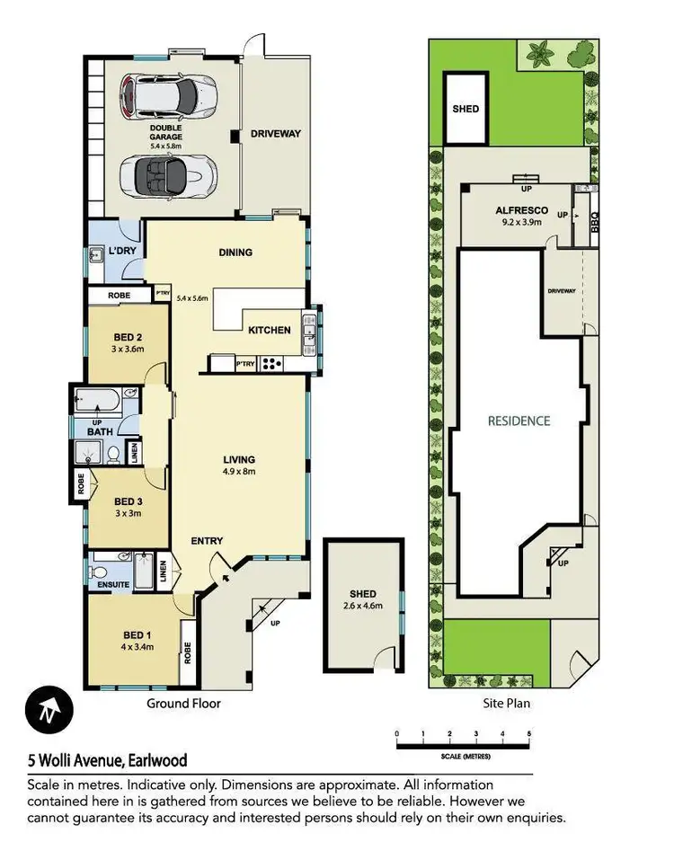 Floorplan of Homely house listing, 5 Wolli Avenue, Earlwood NSW 2206