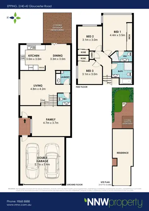 Floorplan of Homely townhouse listing, 2/40-42 Gloucester Road, Epping NSW 2121