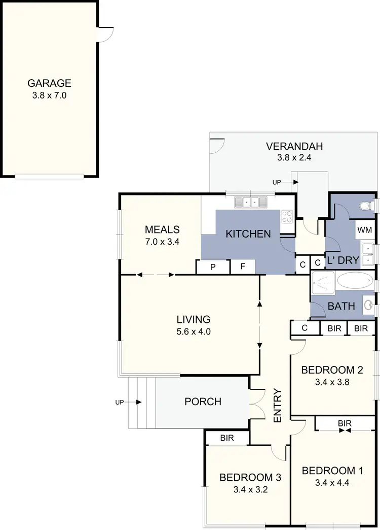 Floorplan of Homely house listing, 25 Connell Street, Glenroy VIC 3046