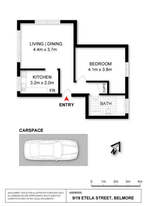 Floorplan of Homely apartment listing, 9/19 Etela Street, Belmore NSW 2192