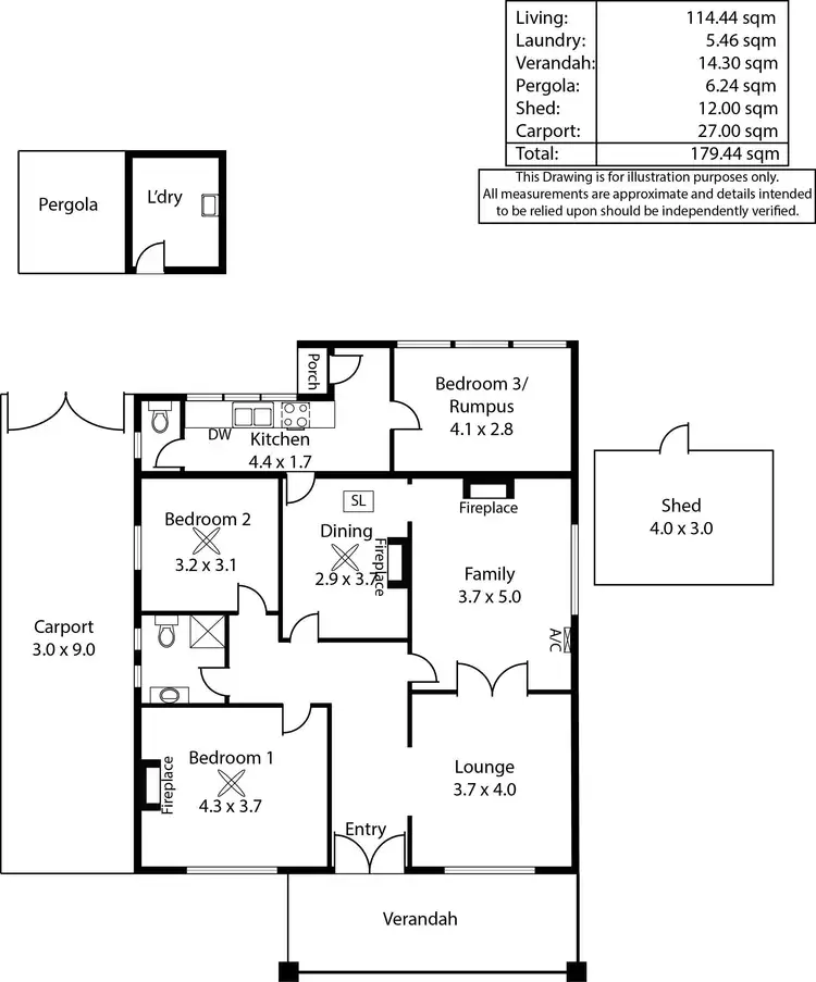 Floorplan of Homely house listing, 343 Cross Road, Clarence Gardens SA 5039