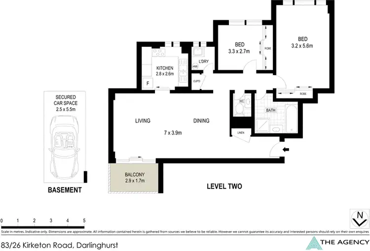Floorplan of Homely apartment listing, 83/26 Kirketon Road, Darlinghurst NSW 2010