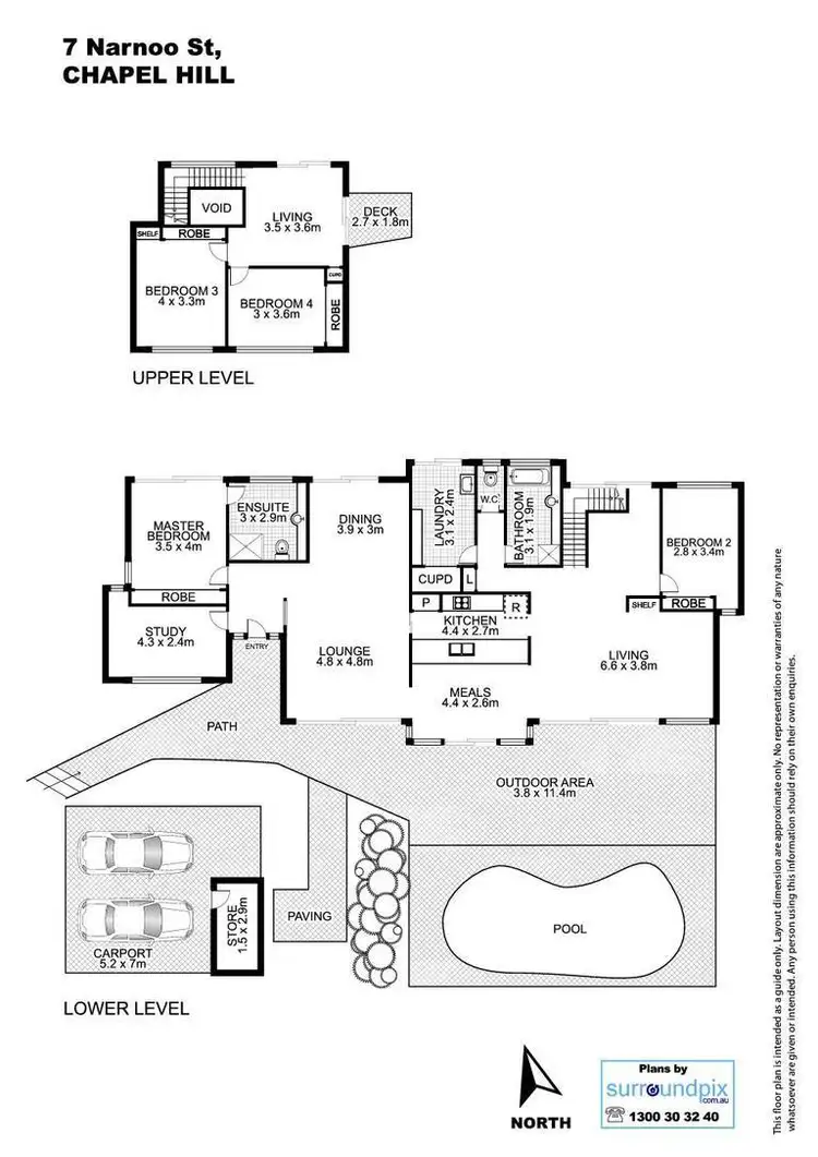 Floorplan of Homely house listing, 7 Narnoo Street, Chapel Hill QLD 4069