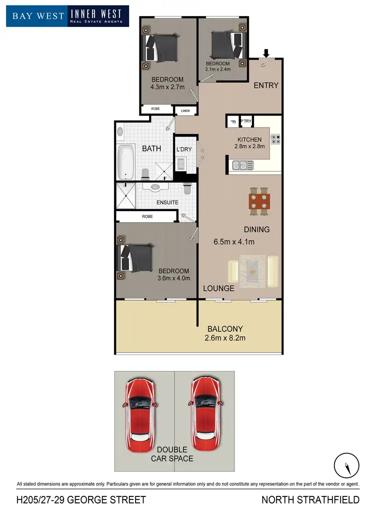 Floorplan of Homely apartment listing, H205/27-29 George Street, North Strathfield NSW 2137