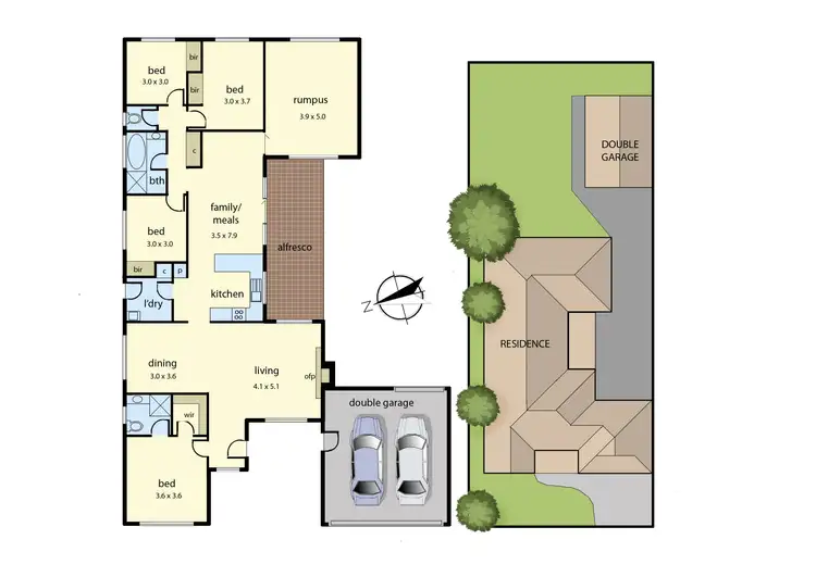 Floorplan of Homely house listing, 134 Racecourse Road North, Pakenham VIC 3810